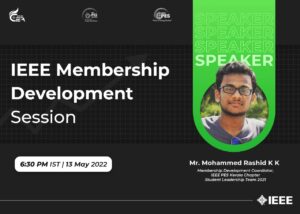 Read more about the article IEEE MEMBERSHIP DEVELOPMENT SESSION