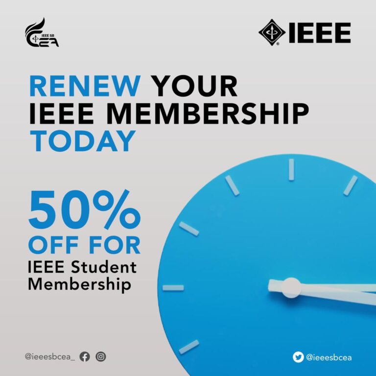 MEMBERSHIP RENEWAL DRIVE IEEE SB CEA