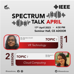 Read more about the article SPECTRUM TALK – APRIL