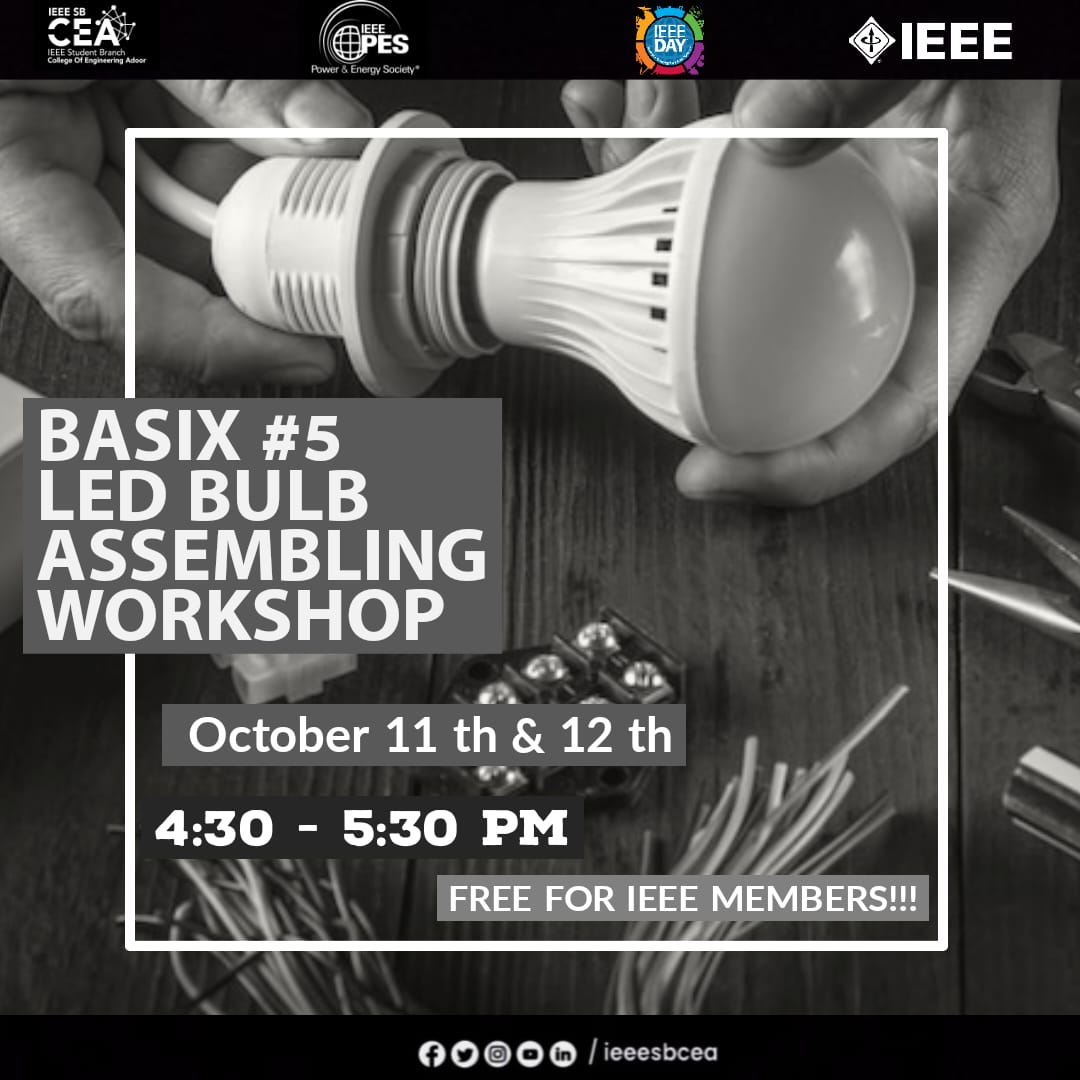 You are currently viewing Basix #5 LED Bulb Assembling Workshop